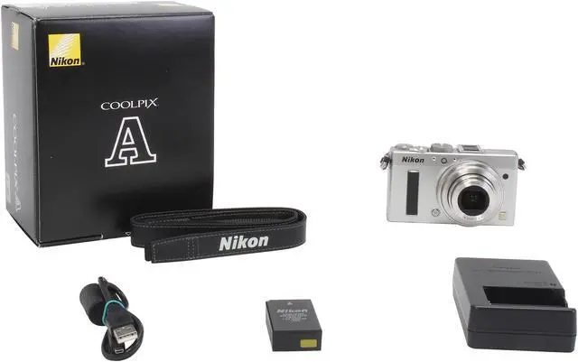 Alt view image 11 of 11 - Nikon COOLPIX A Silver 16.2 MP 28mm Wide Angle Digital Camera