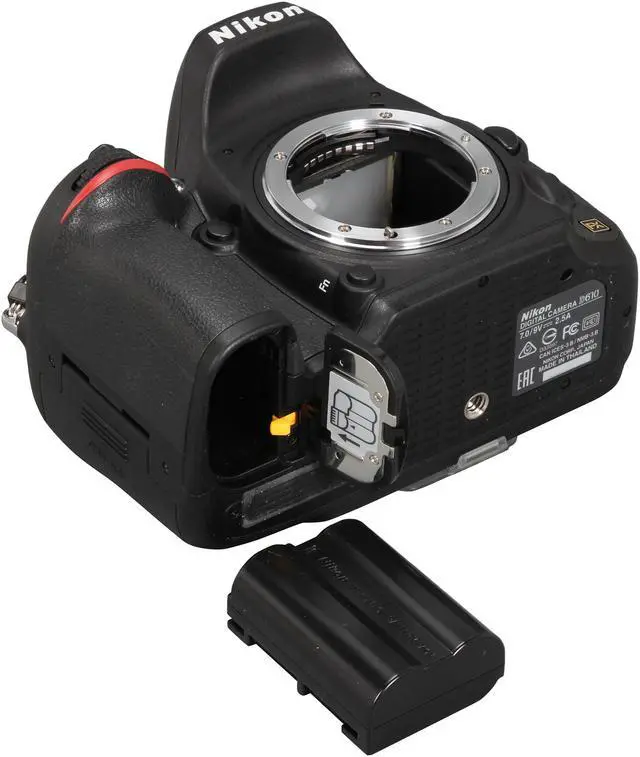 Alt view image 8 of 9 - Nikon D610 1540 Black 24.3 MP Digital SLR Camera - Body