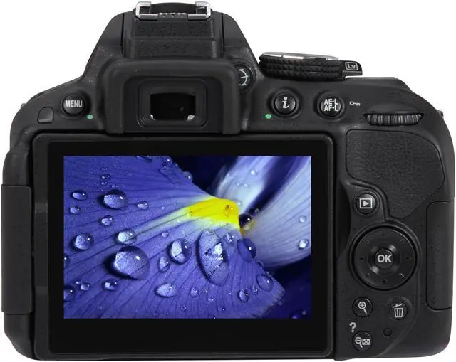 Alt view image 4 of 10 - Nikon D5300 1519 Black 24.2 MP Digital SLR Camera - Body
