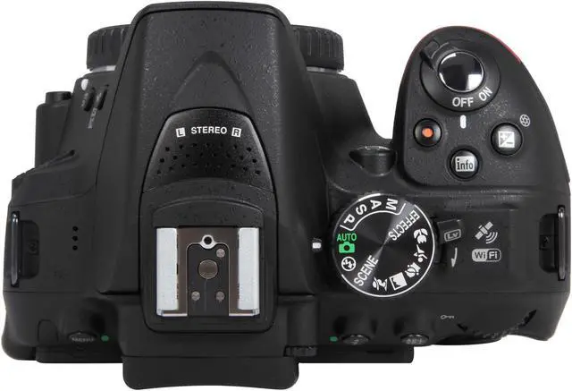 Alt view image 6 of 10 - Nikon D5300 1519 Black 24.2 MP Digital SLR Camera - Body