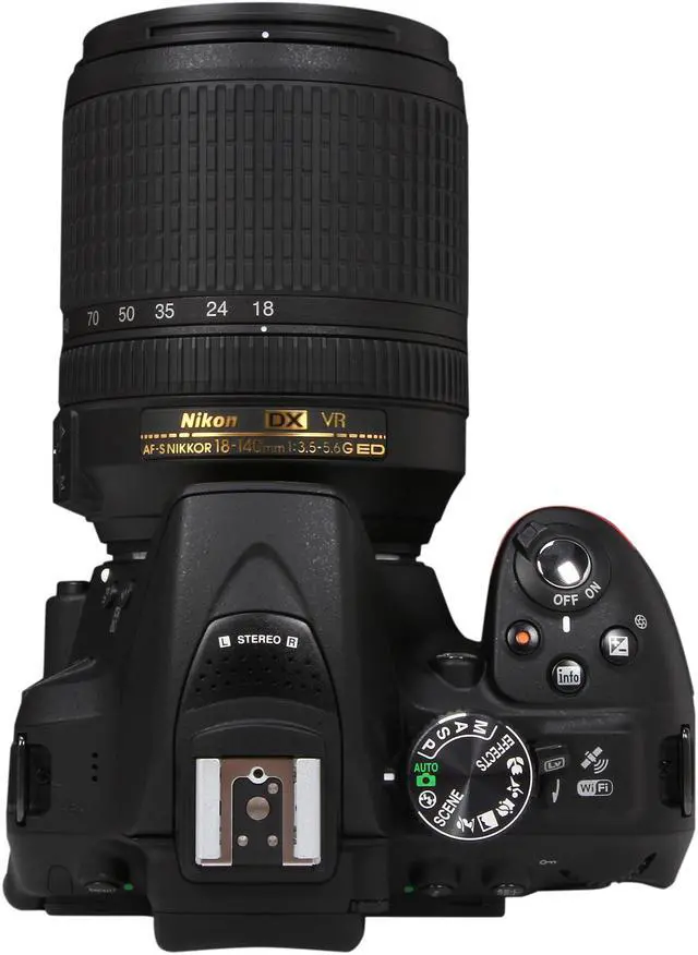 Alt view image 6 of 10 - Nikon D5300 13303 Black 24.2 MP Digital SLR Camera with 18-140mm Lens