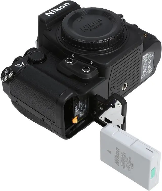 Alt view image 7 of 8 - Nikon Df 1525 Black 16.2 MP Digital SLR Camera - Body