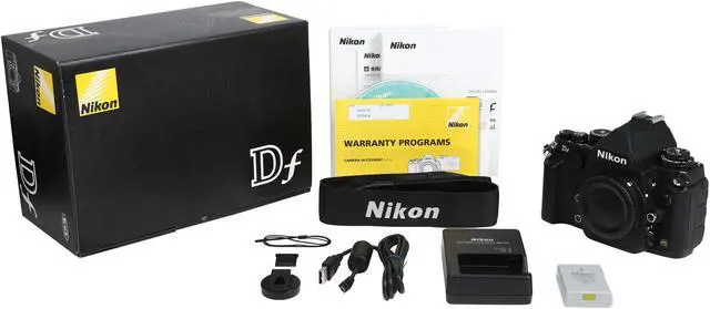 Alt view image 8 of 8 - Nikon Df 1525 Black 16.2 MP Digital SLR Camera - Body