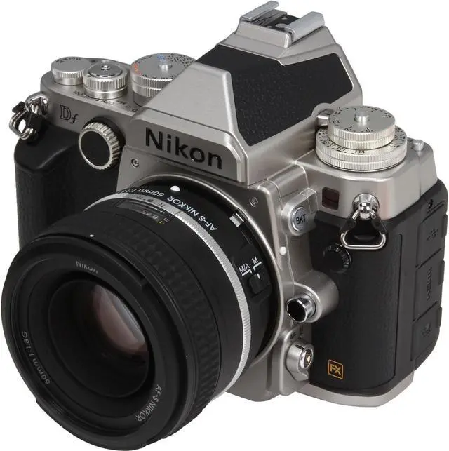 Main image of Nikon Df 1528 Silver 16.2 MP Digital SLR Camera with 50mm f/1.8 Lens