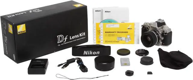 Alt view image 7 of 7 - Nikon Df 1528 Silver 16.2 MP Digital SLR Camera with 50mm f/1.8 Lens