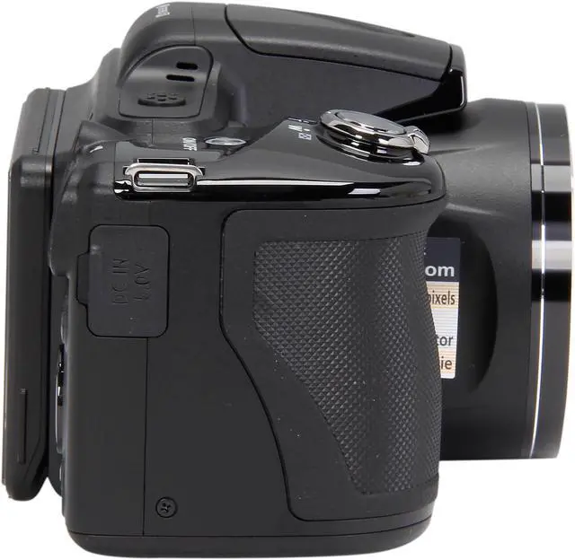 Alt view image 4 of 10 - Nikon COOLPIX L830 Black 16 MP 34X Optical Zoom Wide Angle Digital Camera HDTV Output