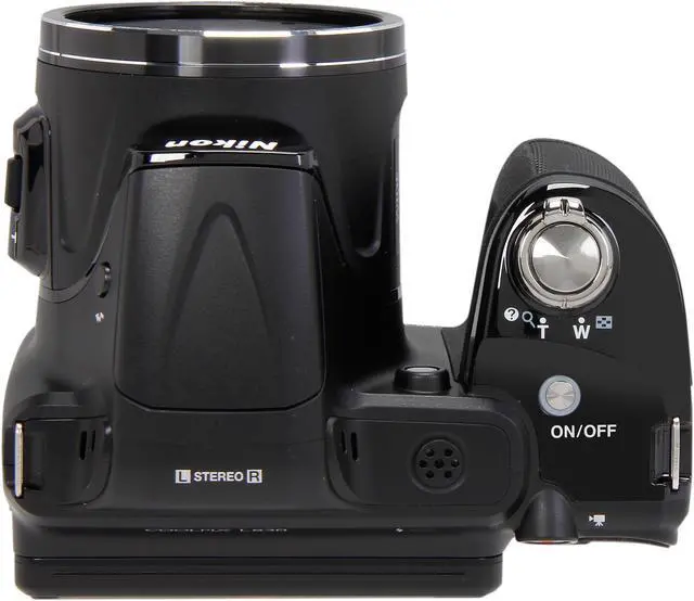 Alt view image 8 of 10 - Nikon COOLPIX L830 Black 16 MP 34X Optical Zoom Wide Angle Digital Camera HDTV Output