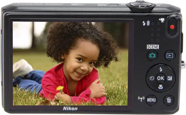 Alt view image 4 of 8 - Nikon COOLPIX S6800 Black 16 MP 12X Optical Zoom 25mm Wide Angle Digital Camera HDTV Output
