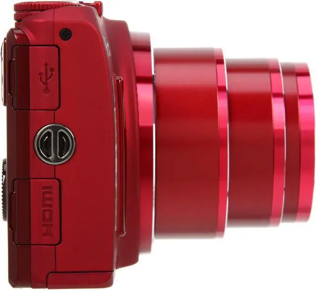 Alt view image 3 of 9 - Nikon COOLPIX S9700 Red 16.0 MP 30X Optical Zoom Digital Camera HDTV Output