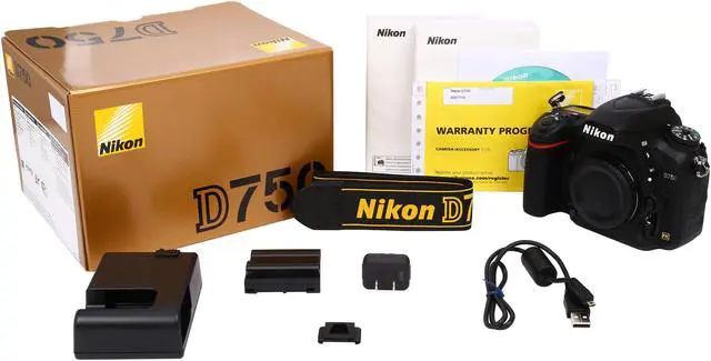 Alt view image 11 of 10 - Nikon D750 1543 Black 24.3 MP Digital SLR Camera - Body