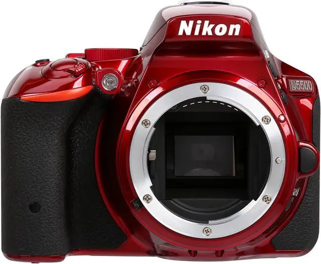 Alt view image 2 of 10 - Nikon D5500 1545 Red 24.2 MP Digital SLR Camera - Body