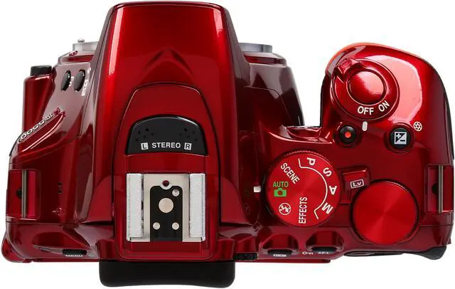 Alt view image 6 of 10 - Nikon D5500 1545 Red 24.2 MP Digital SLR Camera - Body