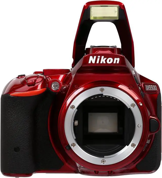 Alt view image 7 of 10 - Nikon D5500 1545 Red 24.2 MP Digital SLR Camera - Body