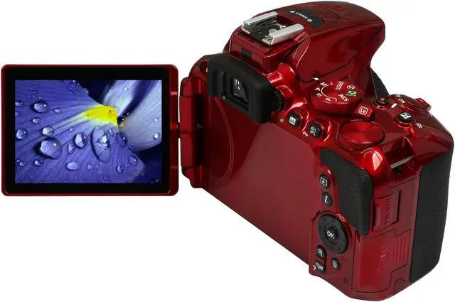 Alt view image 8 of 10 - Nikon D5500 1545 Red 24.2 MP Digital SLR Camera - Body