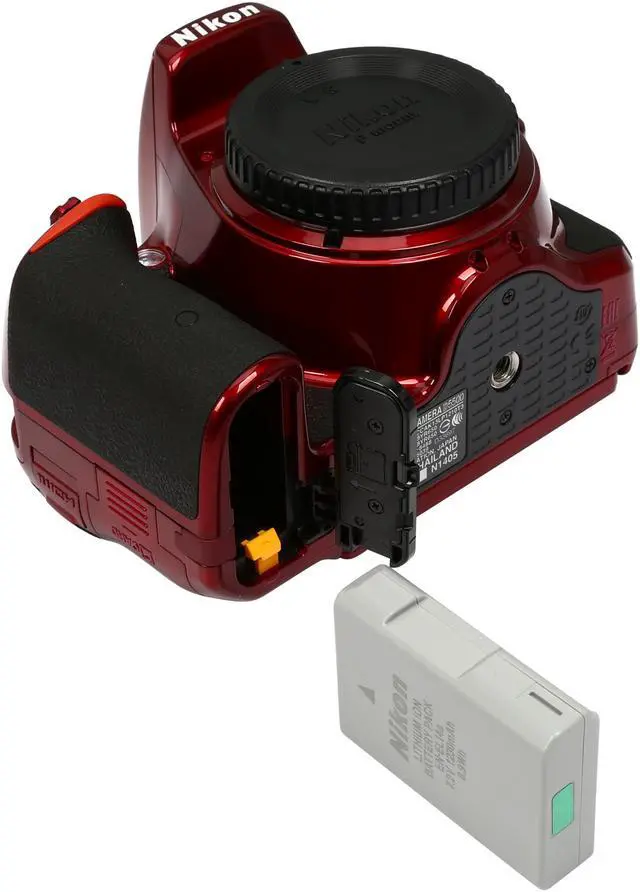 Alt view image 9 of 10 - Nikon D5500 1545 Red 24.2 MP Digital SLR Camera - Body