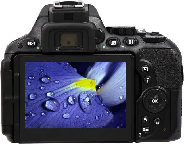 Alt view image 4 of 10 - Nikon D5500 1546 Black 24.2 MP Digital SLR Camera with 18-55mm VR II Lens