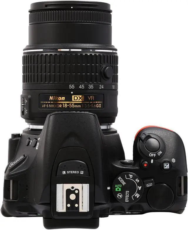 Alt view image 6 of 10 - Nikon D5500 1546 Black 24.2 MP Digital SLR Camera with 18-55mm VR II Lens