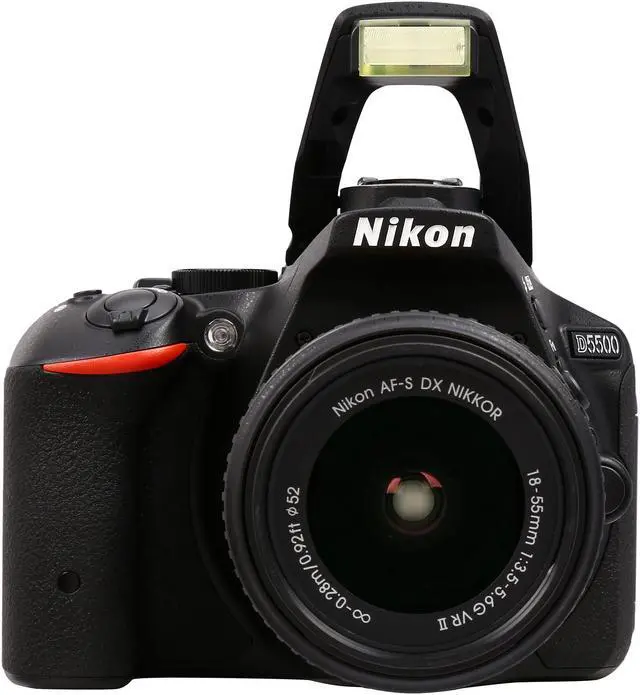Alt view image 7 of 10 - Nikon D5500 1546 Black 24.2 MP Digital SLR Camera with 18-55mm VR II Lens