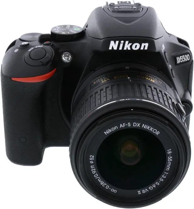 Nikon D5500 1546 Black Digital SLR Camera with 18-55mm VR II Lens