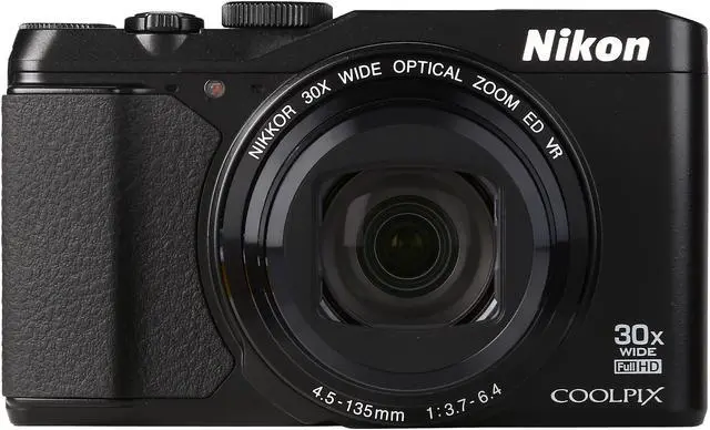 Alt view image 2 of 10 - Nikon COOLPIX S9900 Black 16.00 MP 30X Optical Zoom Wide Angle Digital Camera