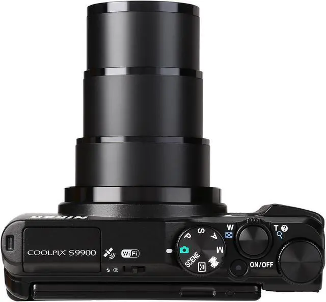 Alt view image 6 of 10 - Nikon COOLPIX S9900 Black 16.00 MP 30X Optical Zoom Wide Angle Digital Camera