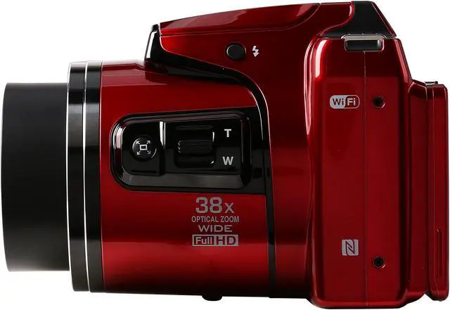 Alt view image 5 of 10 - Nikon COOLPIX L840 Red 16.00 MP 38X Optical Zoom Wide Angle Digital Camera