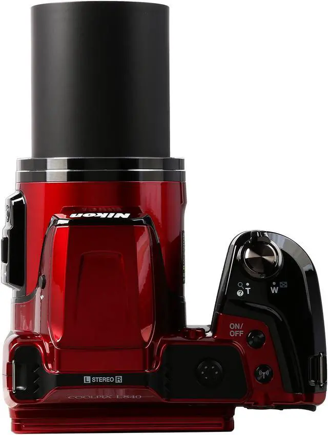 Alt view image 6 of 10 - Nikon COOLPIX L840 Red 16.00 MP 38X Optical Zoom Wide Angle Digital Camera