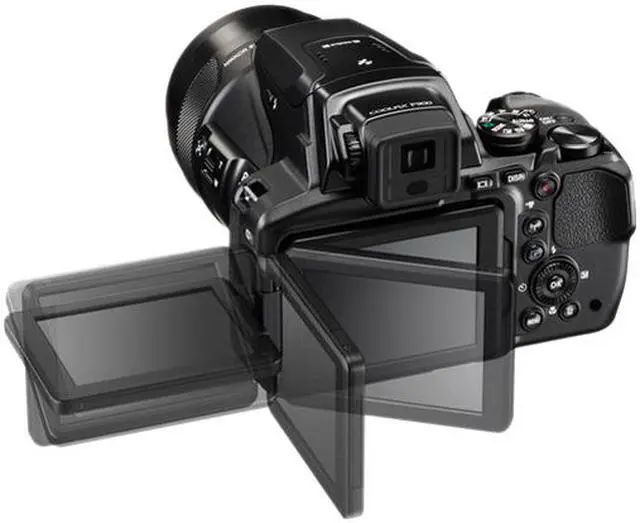 Alt view image 4 of 4 - Nikon COOLPIX P900 Black 16.0 MP 83X Optical Zoom 24mm Wide Angle Digital Camera HDTV Output
