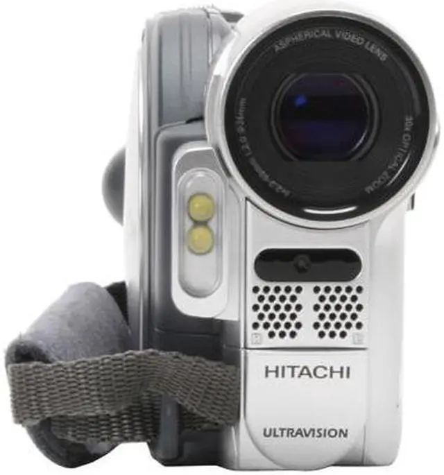 Alt view image 3 of 13 - HITACHI DZ-GX5080A Silver 1/6" CCD 2.7" 16:9 LCD LCD 30X Optical Zoom DVD Camcorder