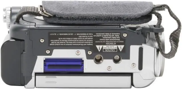 Alt view image 9 of 13 - HITACHI DZ-GX5080A Silver 1/6" CCD 2.7" 16:9 LCD LCD 30X Optical Zoom DVD Camcorder