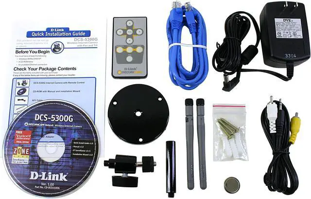 Alt view image 4 of 5 - D-Link DCS-5300G 640 x 480 MAX Resolution RJ45 High Speed 2.4GHz (802.11g) Wireless Network Camera
