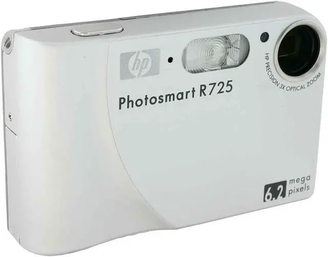 Alt view image 2 of 9 - HP Photosmart R725 White 6.2 MP 3X Optical Zoom Digital Camera