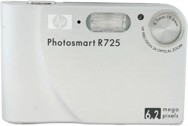 Alt view image 4 of 9 - HP Photosmart R725 White 6.2 MP 3X Optical Zoom Digital Camera