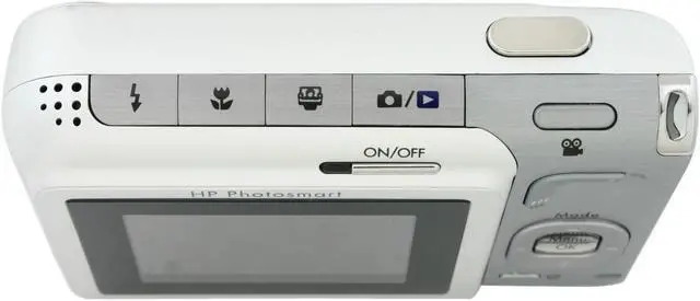 Alt view image 6 of 9 - HP Photosmart R725 White 6.2 MP 3X Optical Zoom Digital Camera