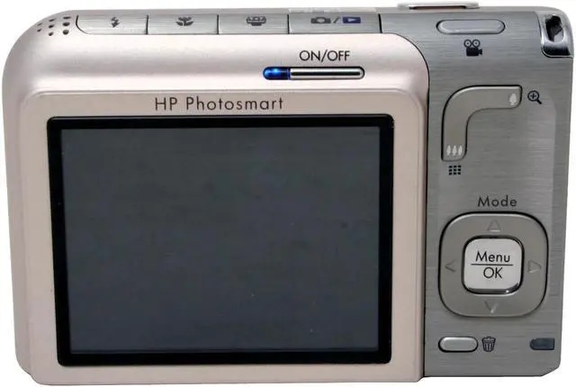 Alt view image 5 of 12 - HP R727 Silver 6.2 MP 3X Optical Zoom Digital Camera