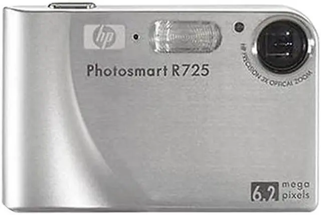 Main image of HP Photosmart R725 Silver 6.2 MP 3X Optical Zoom Digital Camera