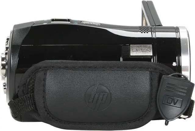 Alt view image 4 of 11 - HP V5061u Black 3" Touch LCD High Definition HDD/Flash Memory Camcorder