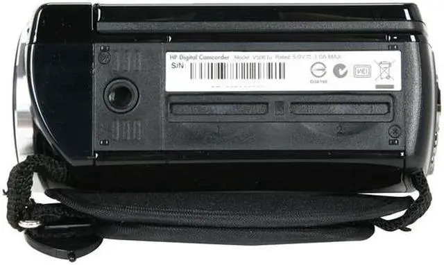 Alt view image 5 of 11 - HP V5061u Black 3" Touch LCD High Definition HDD/Flash Memory Camcorder