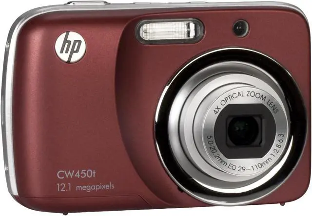 Alt view image 2 of 4 - HP CW450TB Red 12MP 4X Optical Zoom Digital Camera