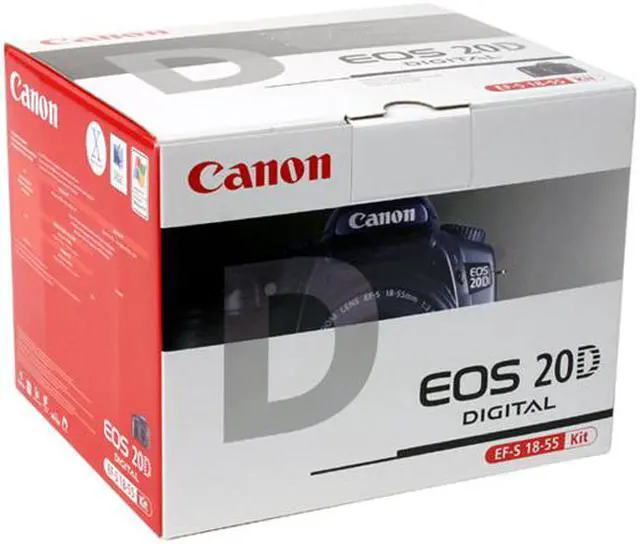 Alt view image 11 of 11 - Canon EOS 20D Black 8.25 MP Digital SLR Camera w/EF-S 18-55mm f/3.5-5.6 Lens
