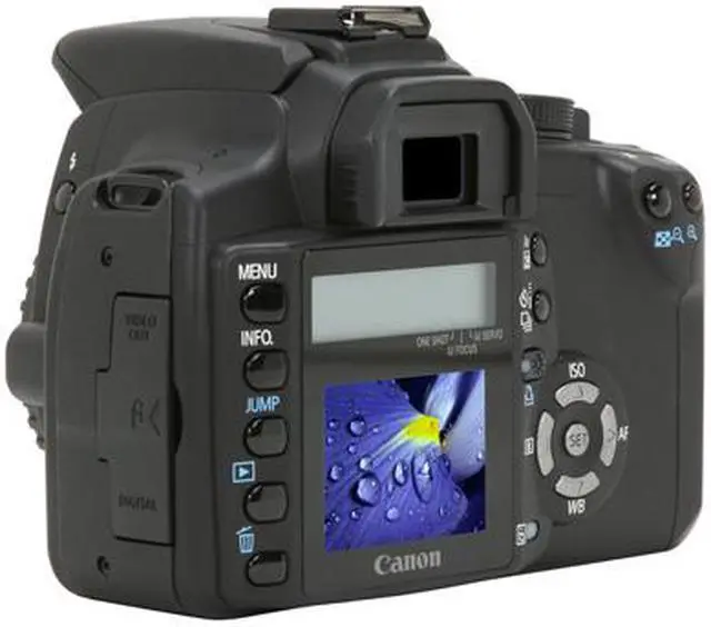 Alt view image 3 of 13 - Canon Digital Rebel XT Black 8.0 MP Digital SLR Camera - Body Only