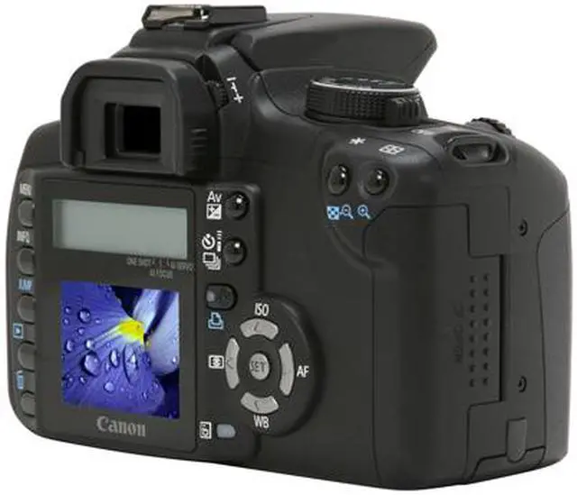 Alt view image 5 of 13 - Canon Digital Rebel XT Black 8.0 MP Digital SLR Camera - Body Only