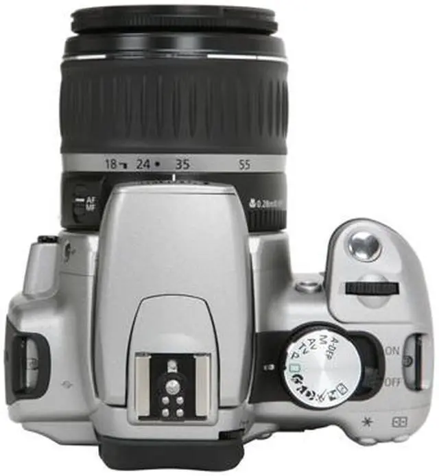 Alt view image 10 of 13 - Canon Digital Rebel XT Silver 8.0 MP Digital SLR Camera w/EF-S 18-55mm f/3.5-5.6 II Lens