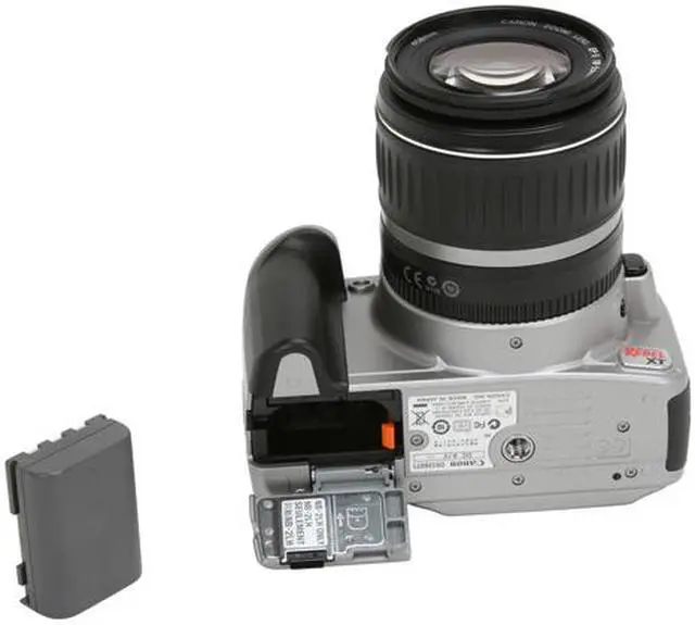 Alt view image 12 of 13 - Canon Digital Rebel XT Silver 8.0 MP Digital SLR Camera w/EF-S 18-55mm f/3.5-5.6 II Lens