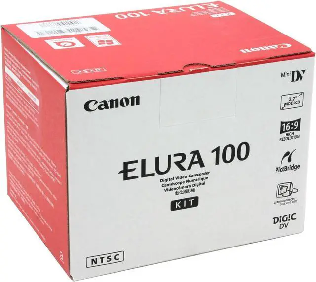 Alt view image 11 of 11 - Canon Elura 100 1/5" CCD 2.7" 123K LCD LCD 20X Optical Zoom MiniDV Camcorder