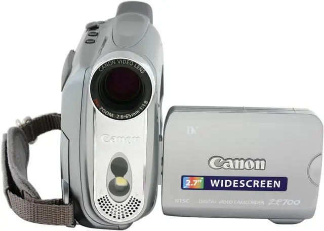 Alt view image 2 of 9 - Canon ZR700 1/6" 680K CCD 2.7" 112K Widescreen LCD 25X Optical Zoom MiniDV Camcorder