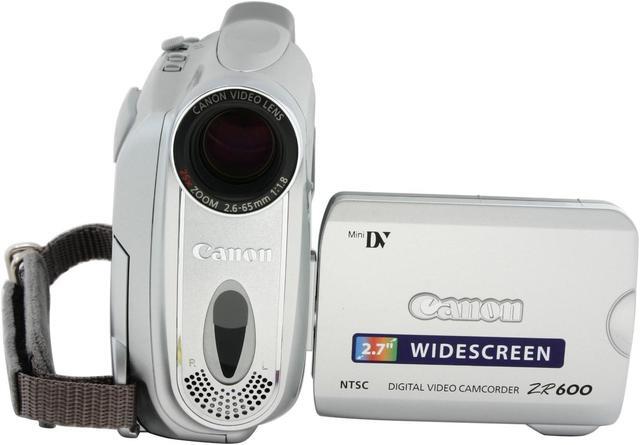 Alt view image 3 of 13 - Canon ZR600 1/6" 680K CCD 2.7" 112K LCD 25X Optical Zoom MiniDV Camcorder