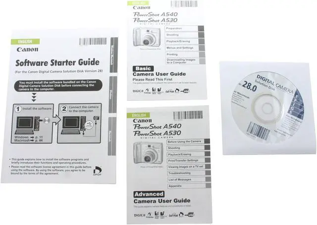 Alt view image 8 of 9 - Canon PowerShot A540 Silver 6.0 MP 4X Optical Zoom Digital Camera