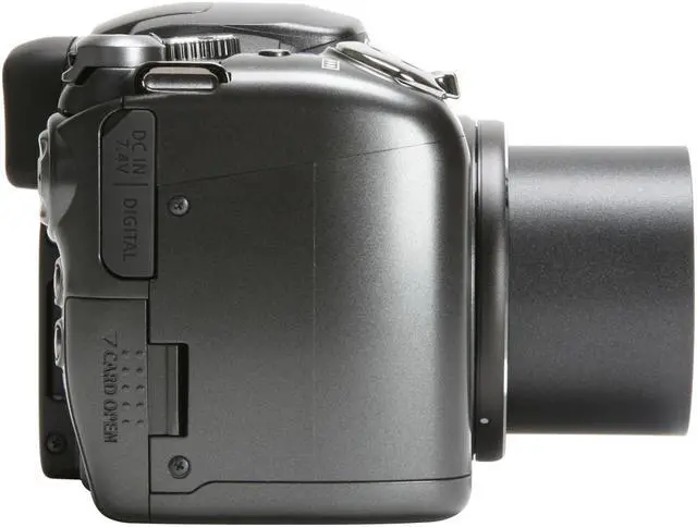 Alt view image 6 of 15 - Canon S3 IS Black 6.0 MP 12X Optical Zoom Digital Camera