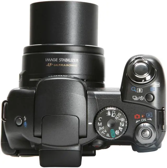 Alt view image 10 of 15 - Canon S3 IS Black 6.0 MP 12X Optical Zoom Digital Camera